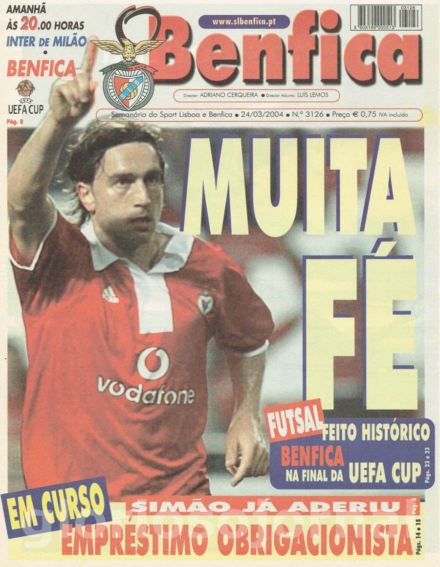 jornal o benfica 3126 2004-03-24